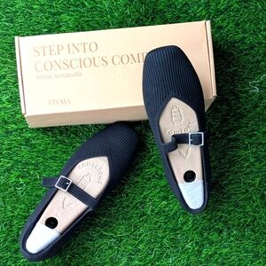 VIVAIA Square-Toe Mary-Jane (Margot Mary-Jane), US:7-7.5 / EU:38, Black